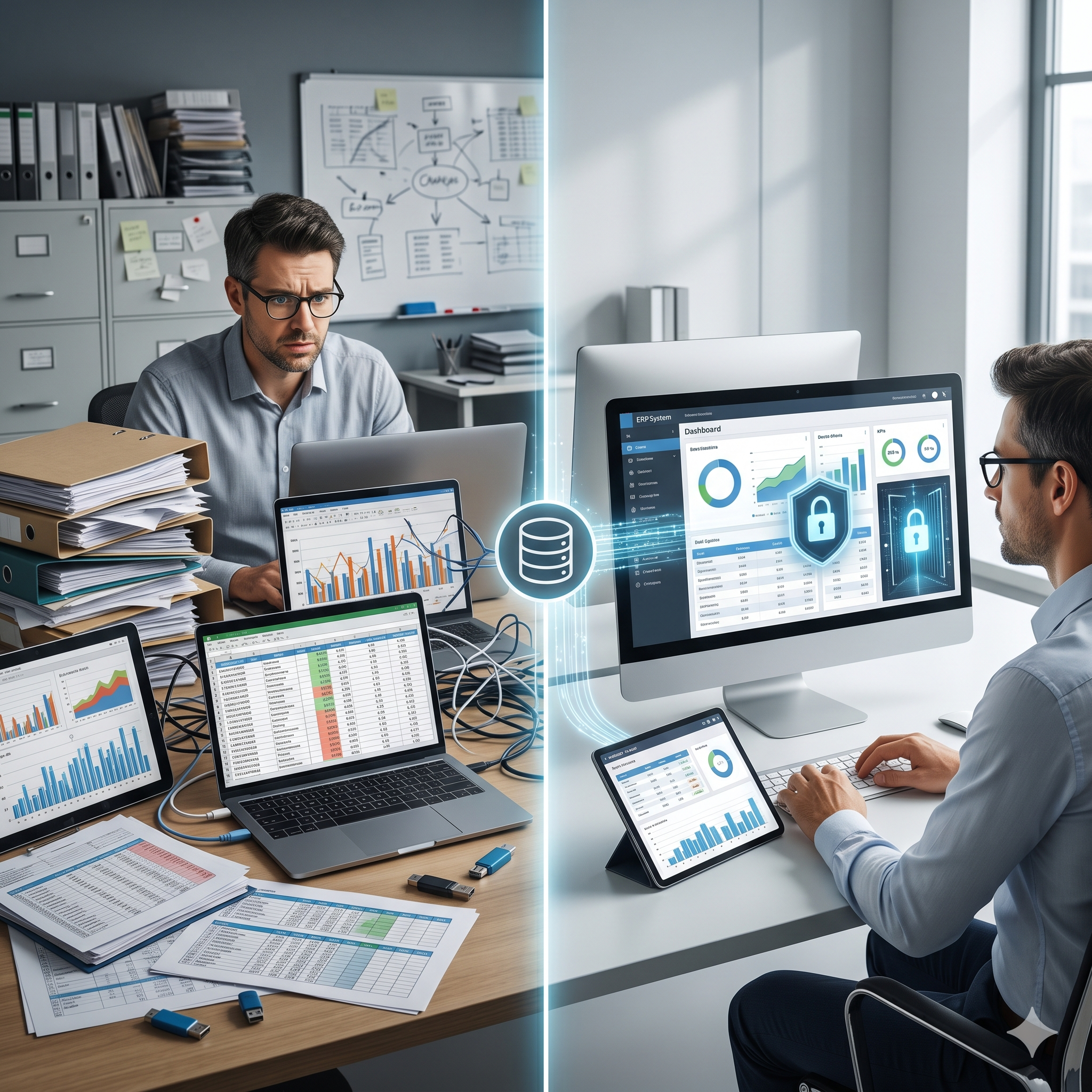 مركزية البيانات في ERP